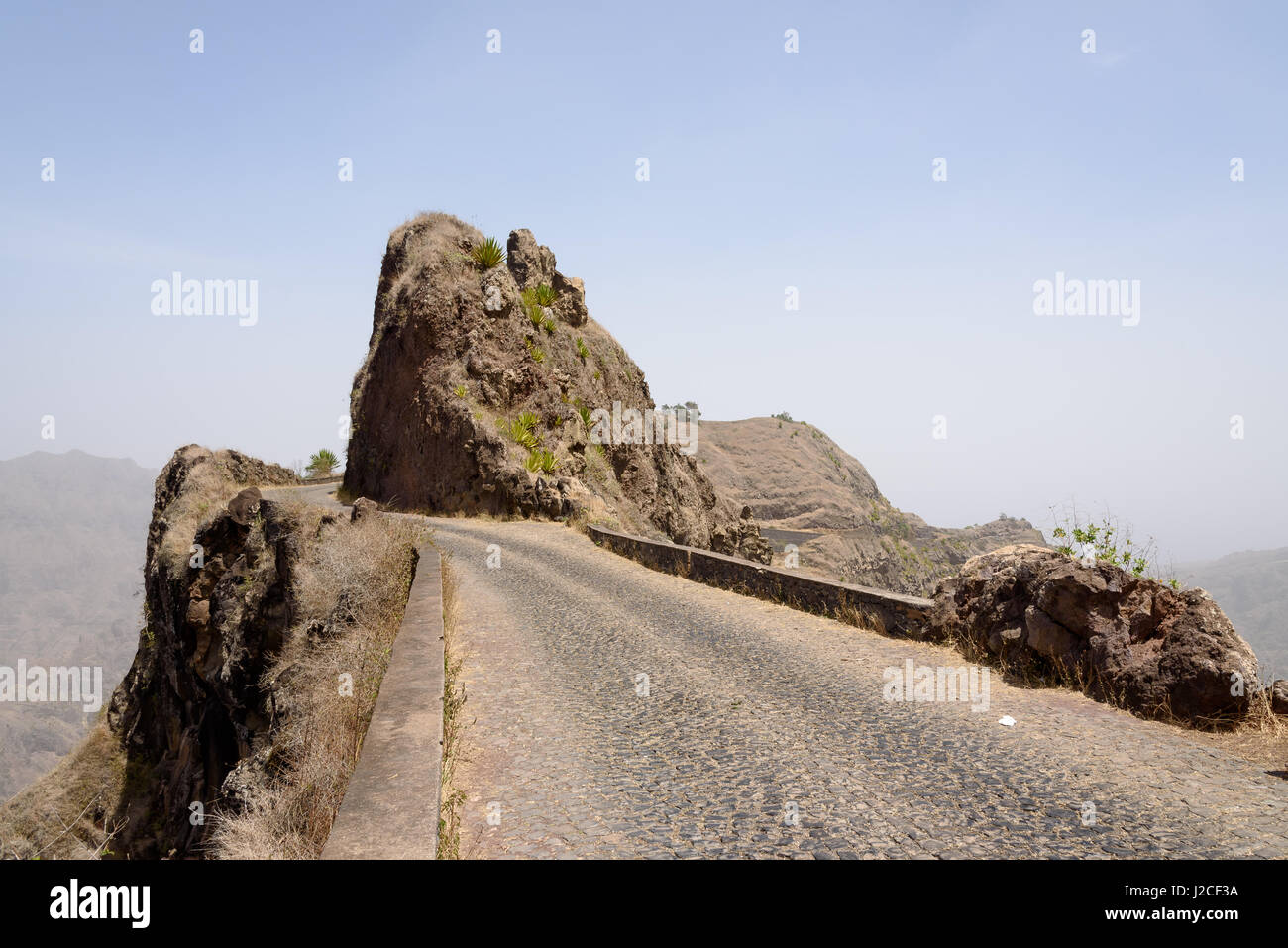 Cap Vert, Santo Antao, Caibros de Ribeira de Jorge, l'île de Santo Antao est la péninsule du Cap Vert Banque D'Images