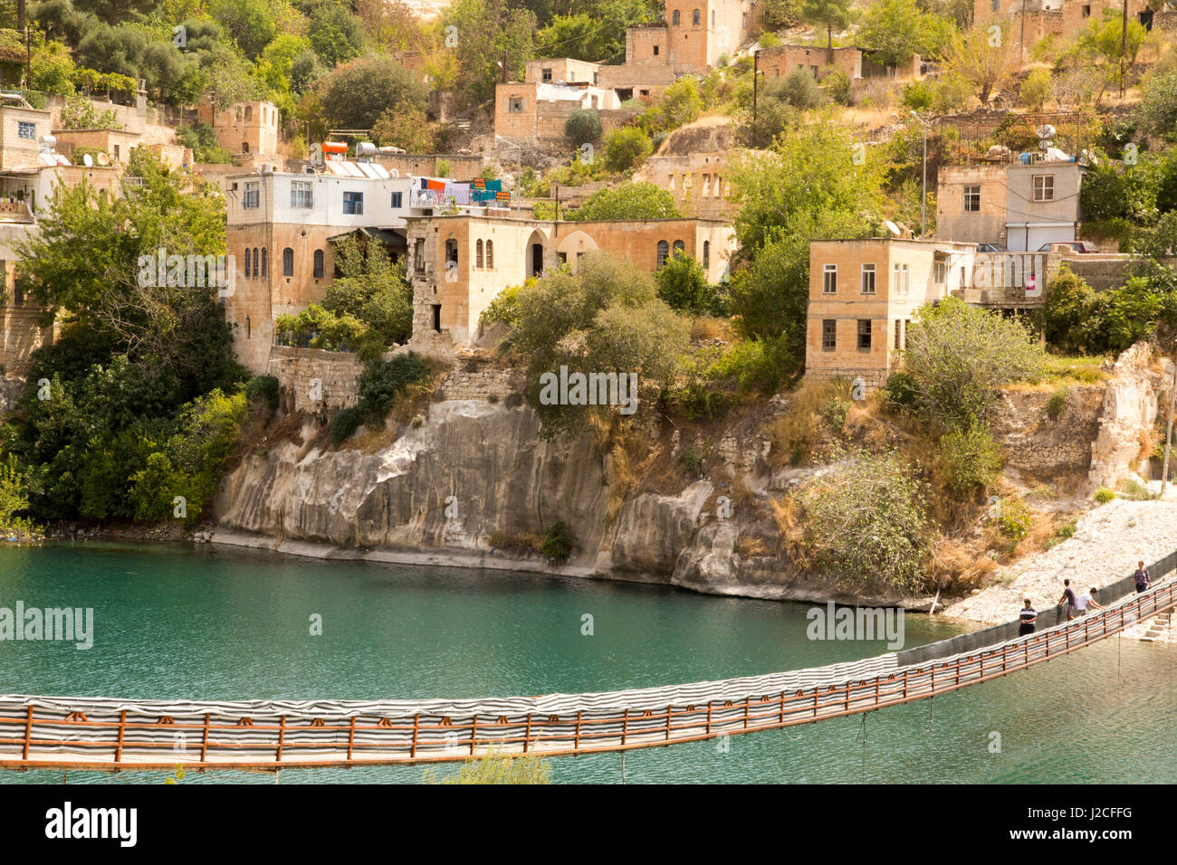 La Turquie, Halfeti, une petite région agricole sur la rive est de la
