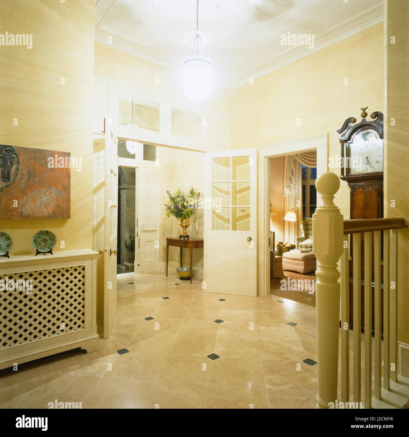 Style classique couloir. Banque D'Images