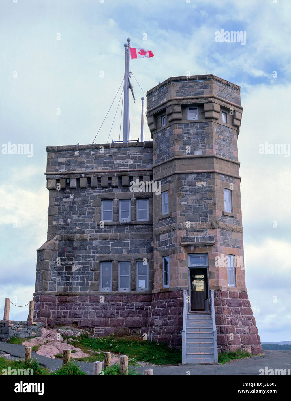 Le Canada, Terre-Neuve, le lieu historique national de Signal Hill, la tour Cabot, construit en 1897, surplombe la ville de Saint John's. Tailles disponibles (grand format) Banque D'Images