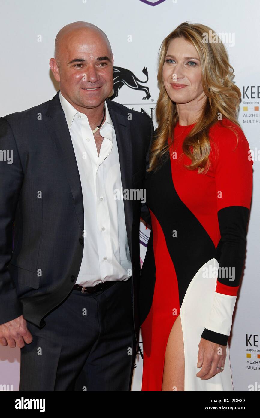 Las Vegas, NV, USA. Apr 27, 2017. Andre Agassi, Steffi Graf au niveau