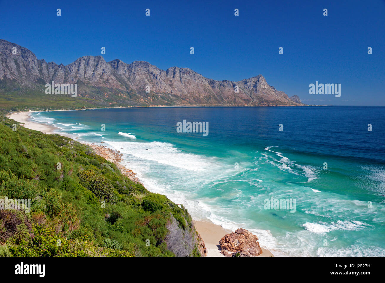 Côte d'Overberg Kogel Bay Western Cape Afrique du Sud Banque D'Images