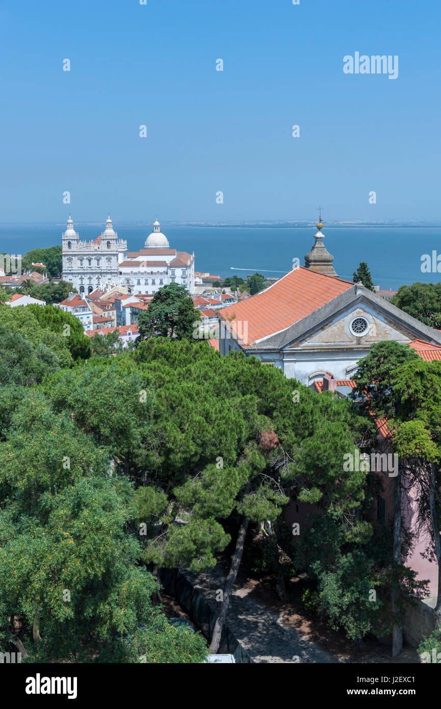 L'Europe, Portugal, Lisbonne, vue du château de Saint George Banque D'Images