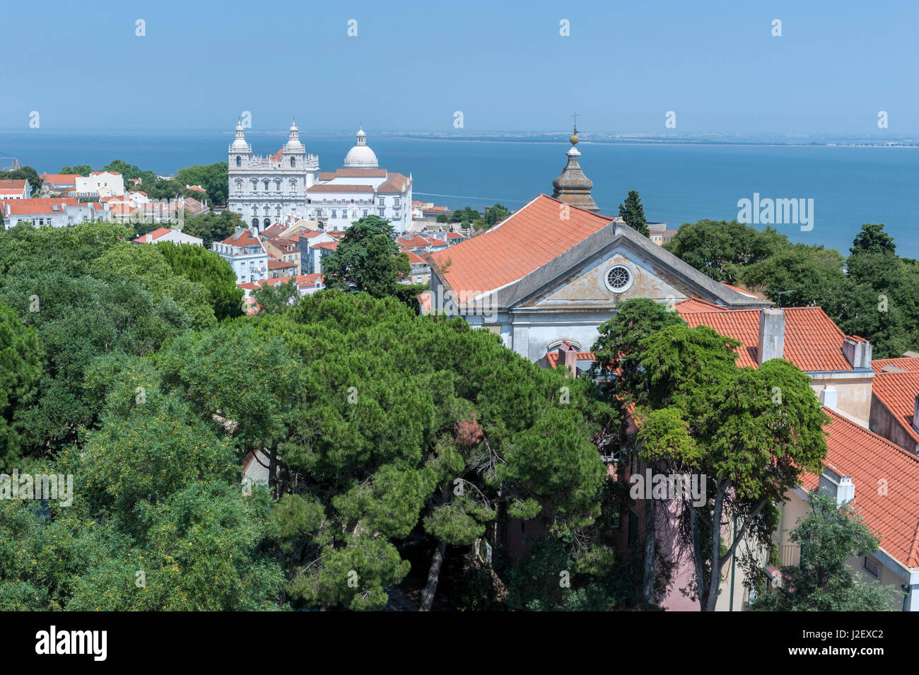 L'Europe, Portugal, Lisbonne, vue du château de Saint George Banque D'Images