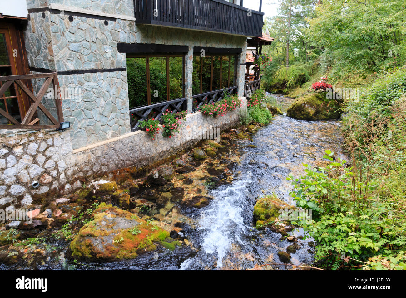 Macédoine, Ohrid, Ohrid, Ohrid, Village de Vevcani est dans la Nišava montagnes, près de la ville de Struga. Vevcani Springs commencez ici. Banque D'Images