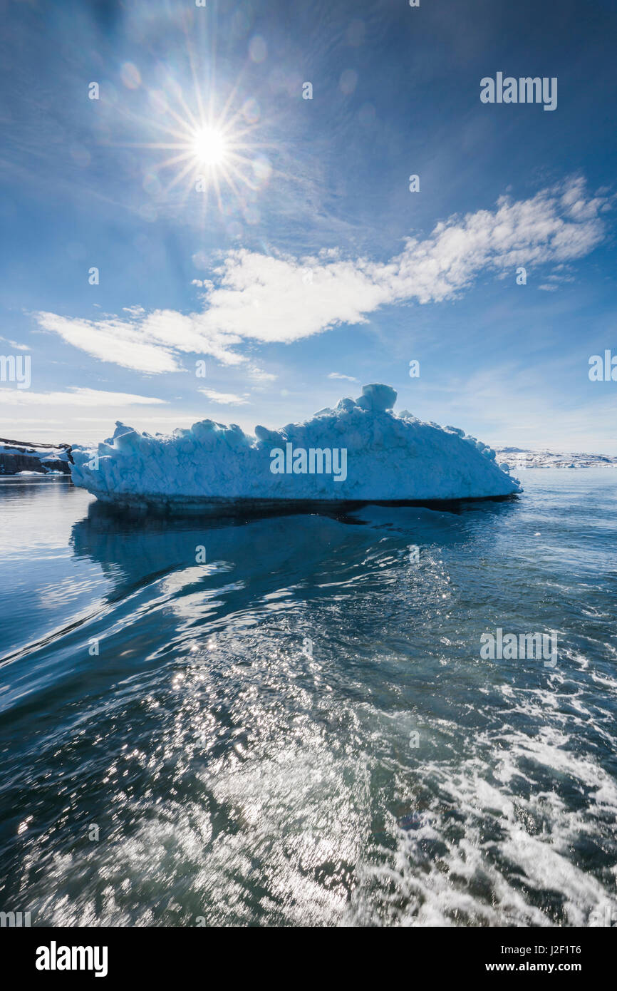 Le Groenland, baie de Disko, Oqaatsut, la glace flottante Banque D'Images
