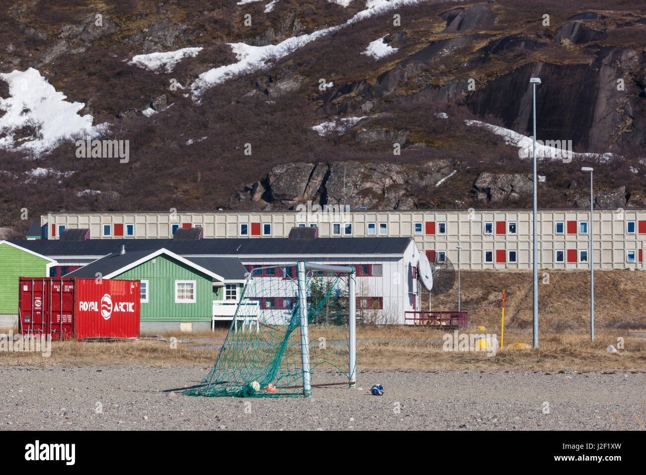 Le Groenland, Narsarsuaq, aire de jeux Banque D'Images