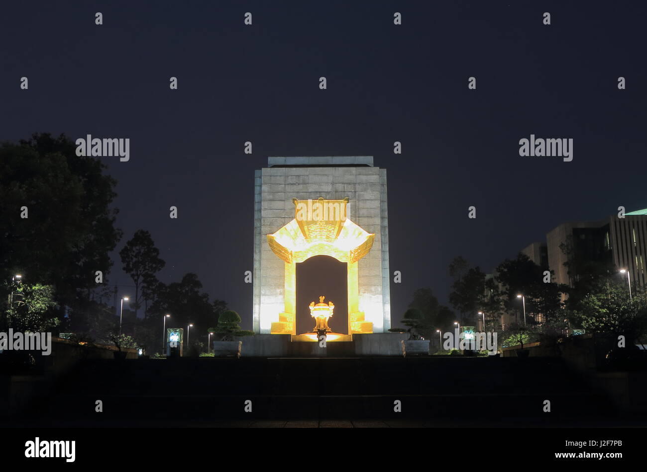 Mémorial de la guerre du Vietnam à Hanoi Vietnam Banque D'Images