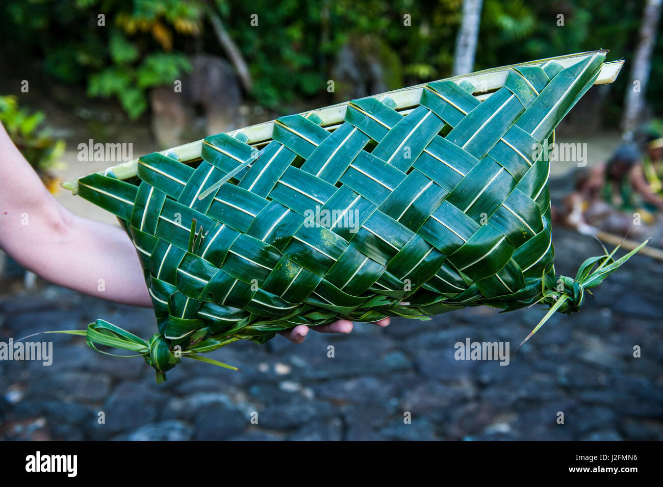 Les habitants locaux d'art traditionnel, l'île de Yap, Micronésie Banque D'Images