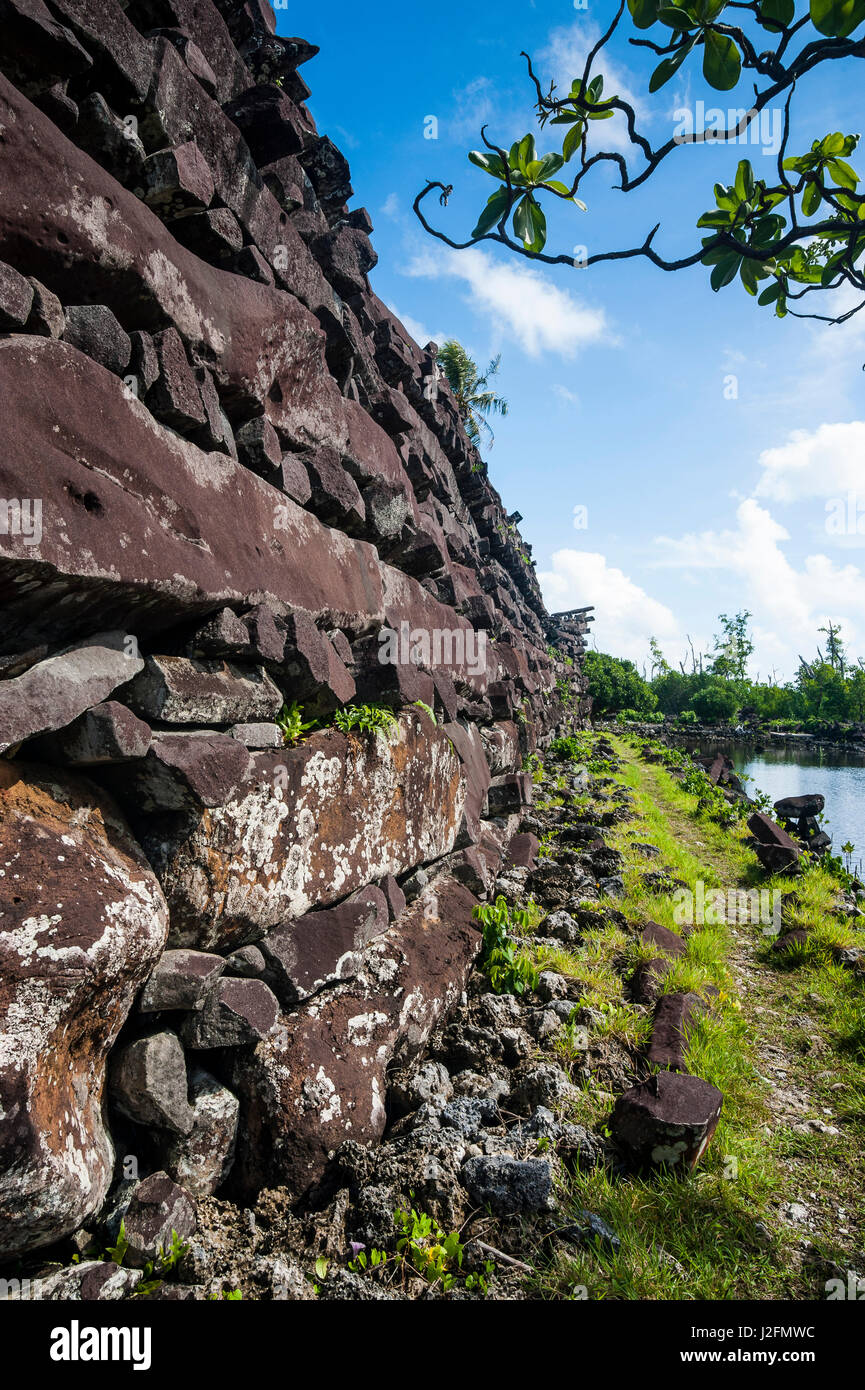 Ville détruite Nan Madol, Pohnpei, Micronésie, Centre du Pacifique Banque D'Images