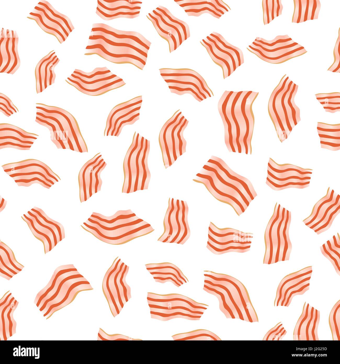 De Bacon à motif transparent Illustration de Vecteur