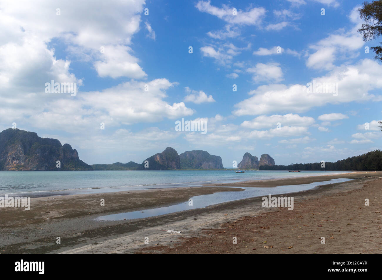 Plage de pak meng paysage, la province de Trang, Thaïlande Banque D'Images