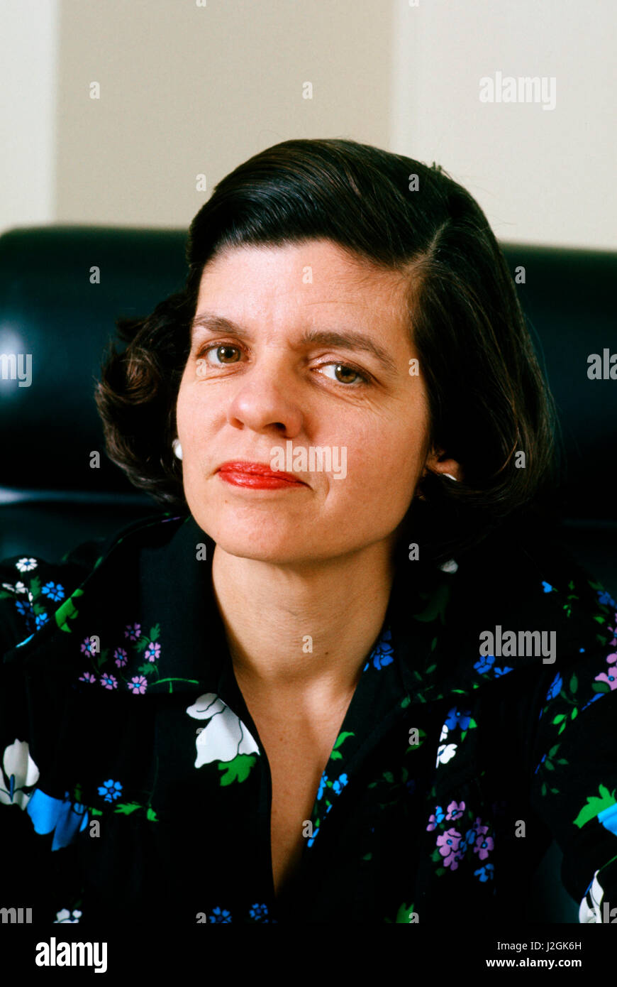 Portrait d'Alice Rivlin en 1976. Banque D'Images