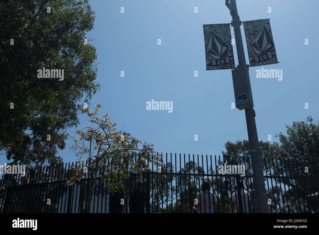 Skatepark à Costa Mesa, Californie Banque D'Images