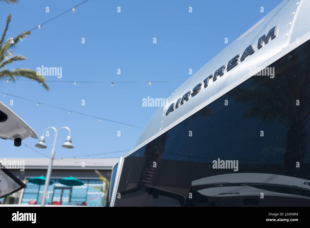 Caravane Airstream américaine classique Banque D'Images