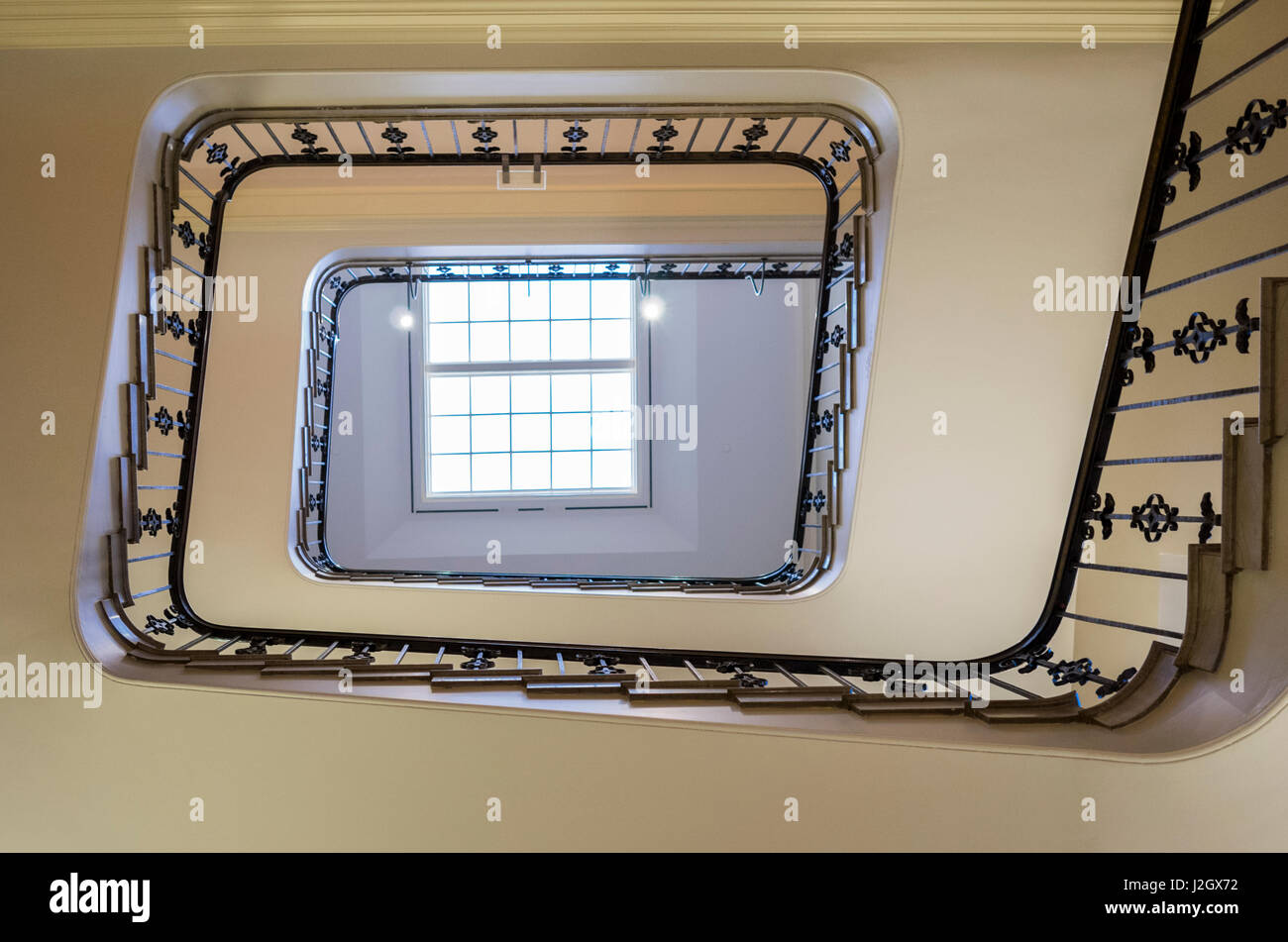 USA, Rhode Island, Providence, escalier Banque D'Images