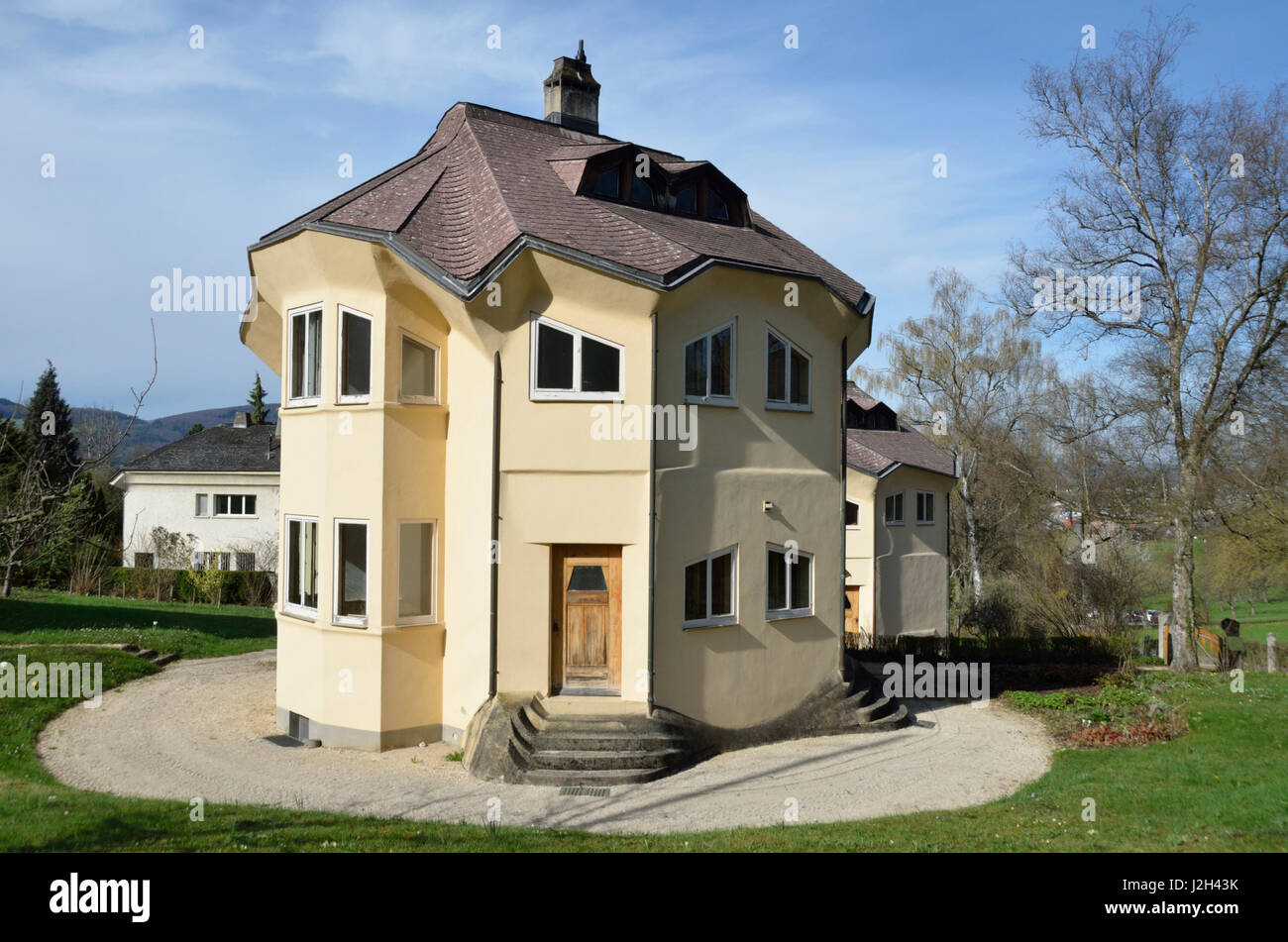 Chambre d'eurythmie, Dornach, Suisse. Banque D'Images