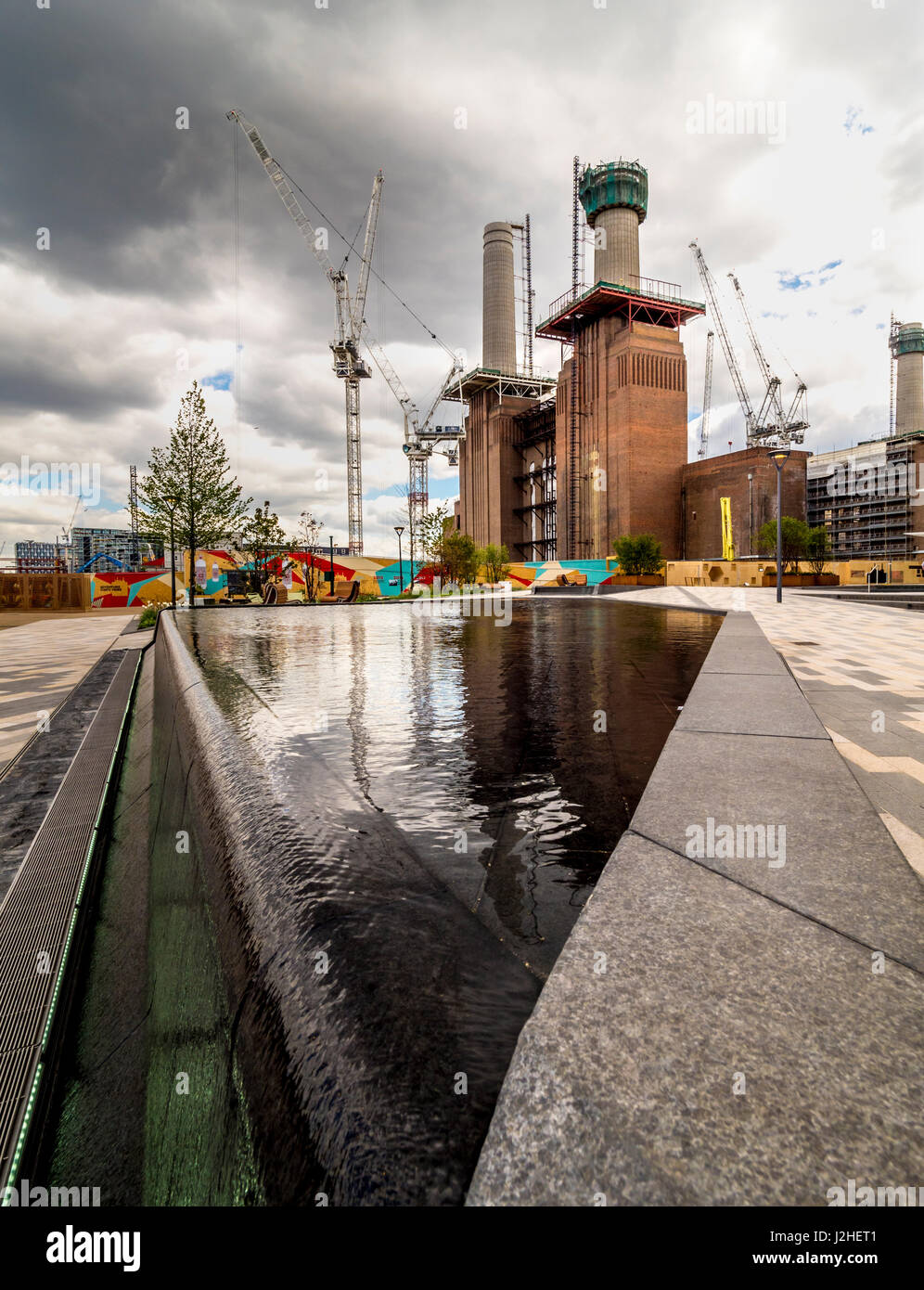 Réaménagement de Battersea Power Station et les environs en bureaux/résidentiel, Londres, Royaume-Uni. Banque D'Images