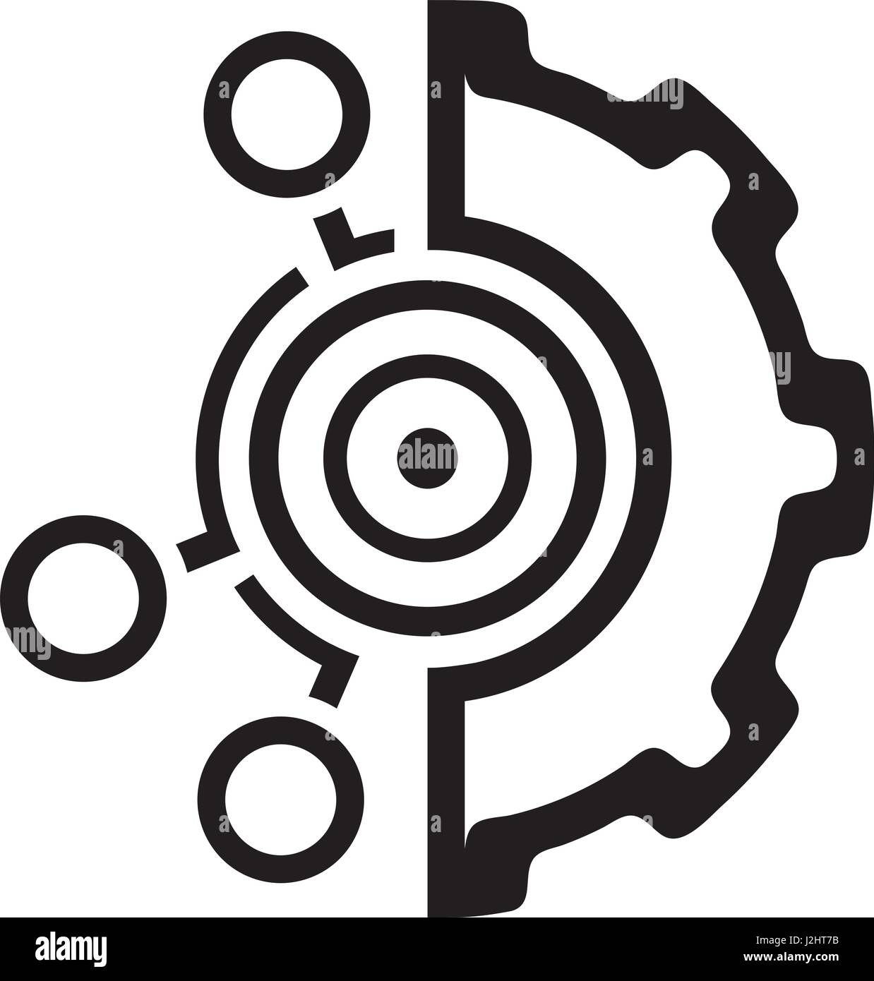 Définir des objectifs. Modèle plat. Illustration de Vecteur