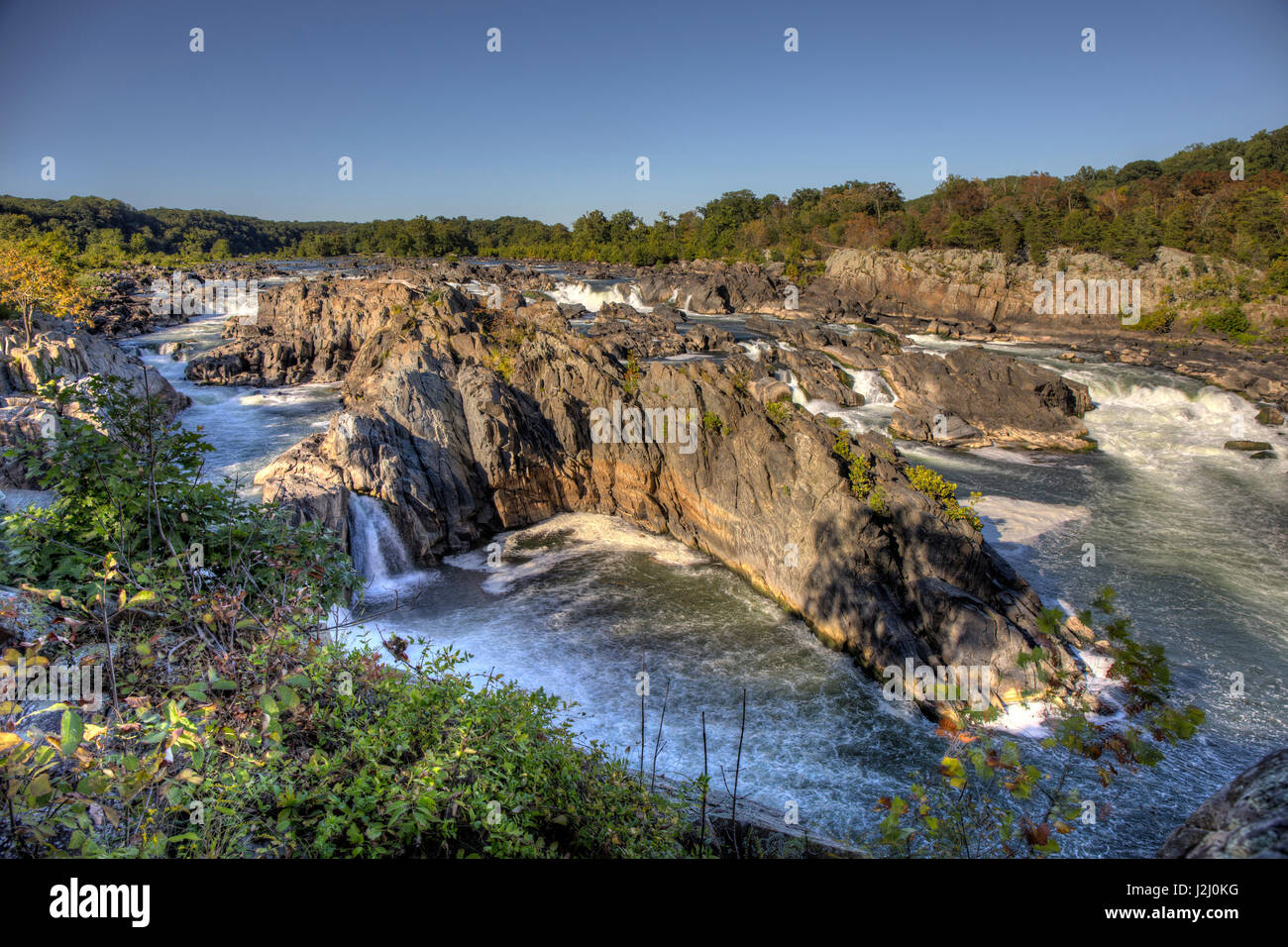 USA, Virginie. Great Falls Park. Banque D'Images