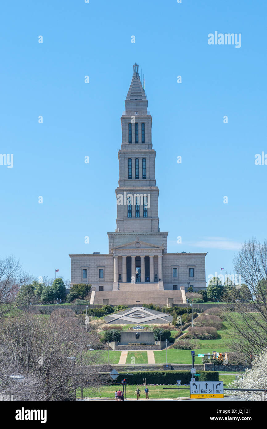 George Washington Masonic Temple, Alexandria, Virginia Banque D'Images