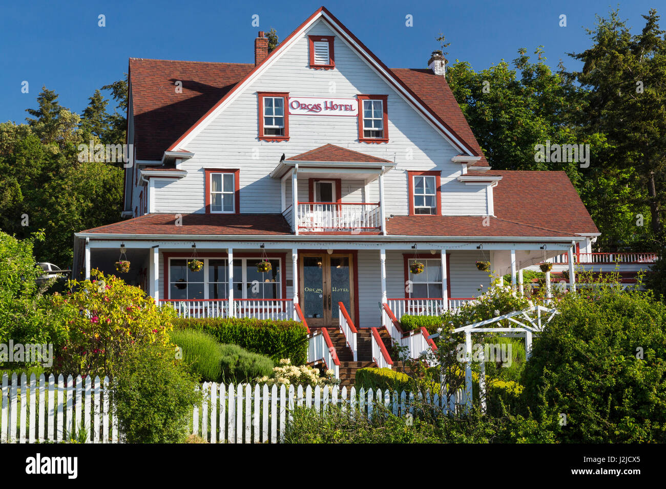 L'État de Washington, USA, San Juan Islands, Orcas Island. Dans Orcas Hotel Village. En tant que crédit : Don Paulson / Jaynes Gallery / DanitaDelimont.com Banque D'Images