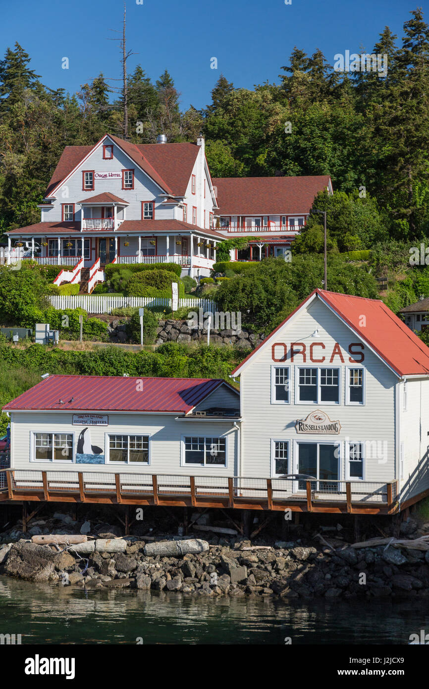 L'État de Washington, USA, San Juan Islands, Orcas Island. Hôtel et Russell' Landing. En tant que crédit : Don Paulson / Jaynes Gallery / DanitaDelimont.com Banque D'Images