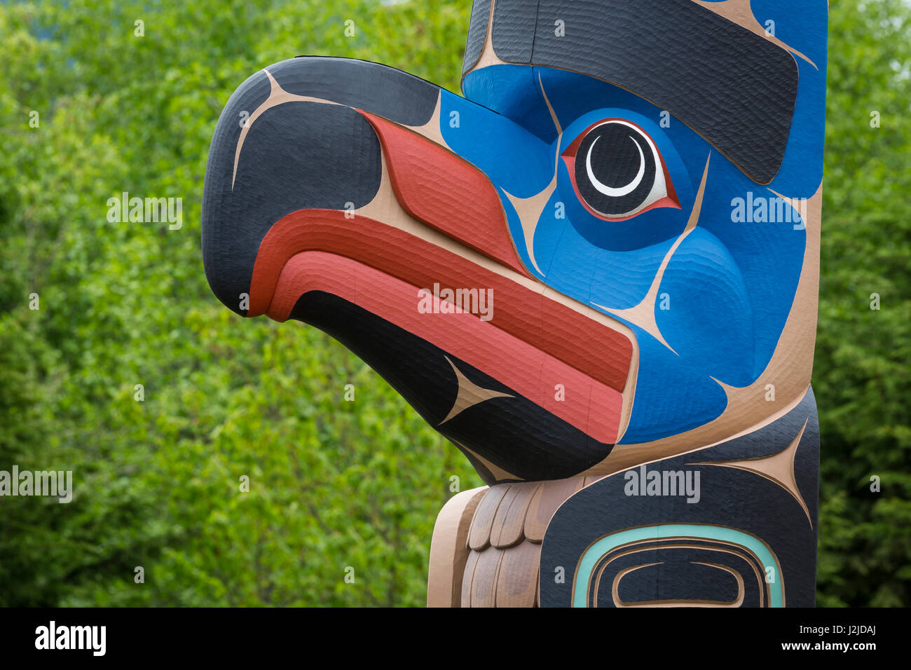 USA, l'État de Washington, de Jamestown. Art Totem (PR) comme crédit : Don Paulson / Jaynes Gallery / DanitaDelimont.com Banque D'Images USA, l'État de Washington, de Jamestown. Art Totem (PR) comme crédit : Don Paulson / Jaynes Gallery / DanitaDelimont.com Banque D'Images