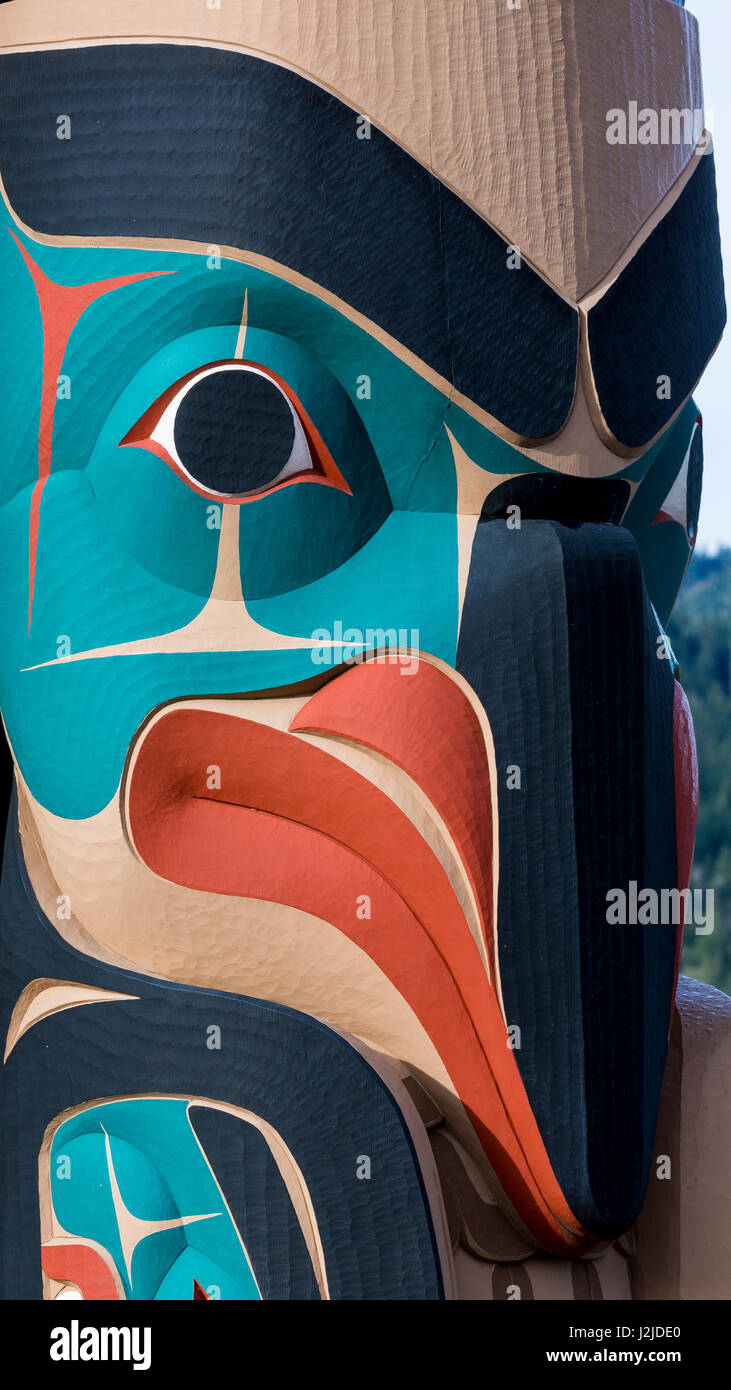 USA, l'État de Washington, de Jamestown. Art Totem (PR) comme crédit : Don Paulson / Jaynes Gallery / DanitaDelimont.com Banque D'Images USA, l'État de Washington, de Jamestown. Art Totem (PR) comme crédit : Don Paulson / Jaynes Gallery / DanitaDelimont.com Banque D'Images