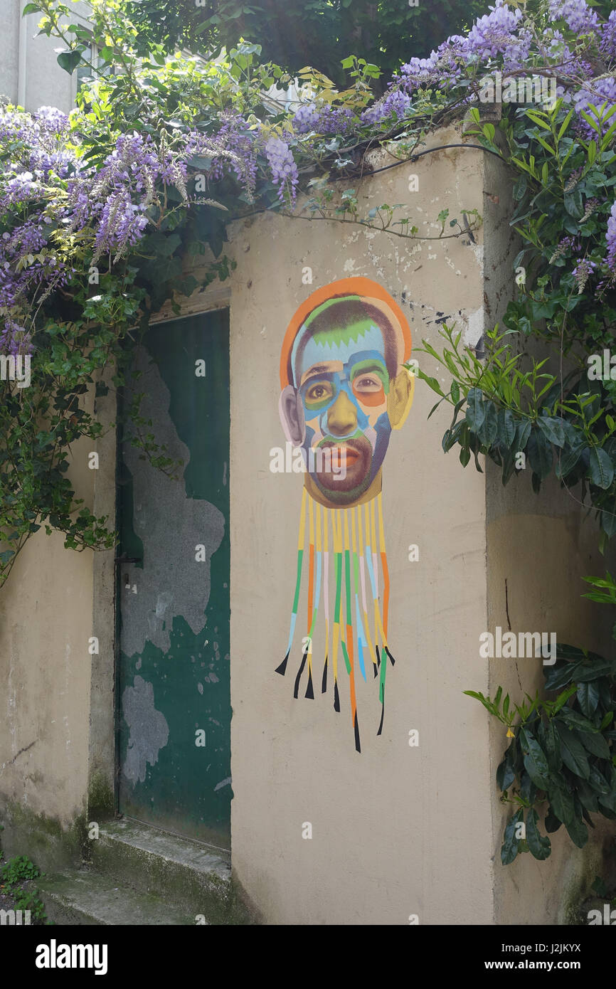 Paris, Graffity Banque D'Images