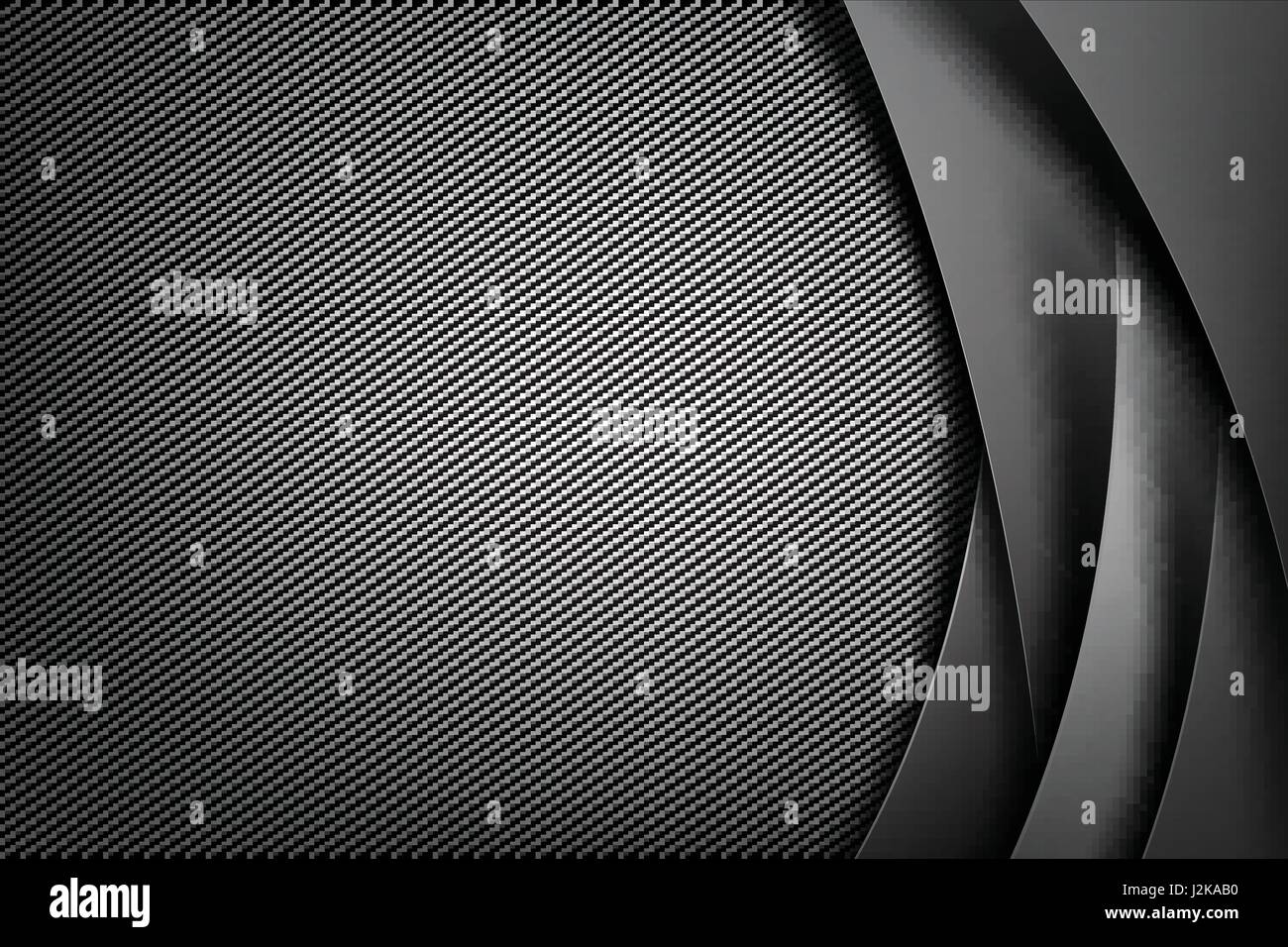 Résumé fond noir et fibre de carbone noir eps10 vector illustration Illustration de Vecteur