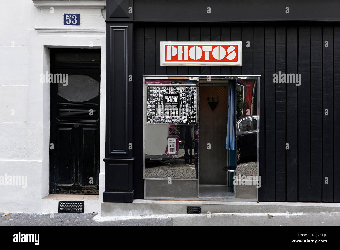 Photo Booth, Montmartre, Paris 18ème, France Photo Stock Alamy