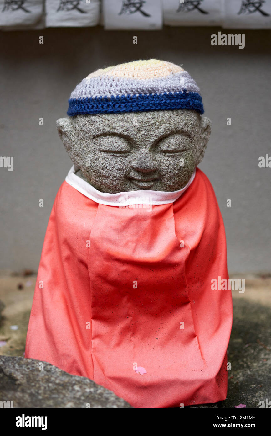 STATUE JIZO JIZO BOSATSU, BODHISATTVA JIZO, JAPON, Kyoto, l'Asie, Banque D'Images
