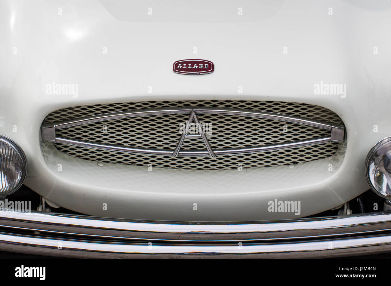 USA, Massachusetts, Beverly Farms, voitures anciennes, 1950 Allard Banque D'Images