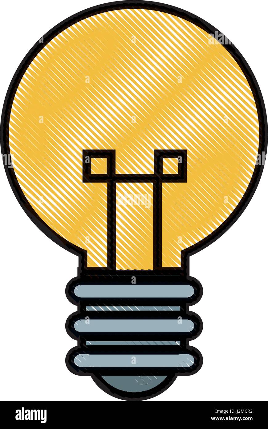 Ampoule dessin idée créative l'icône de l'innovation Illustration de Vecteur