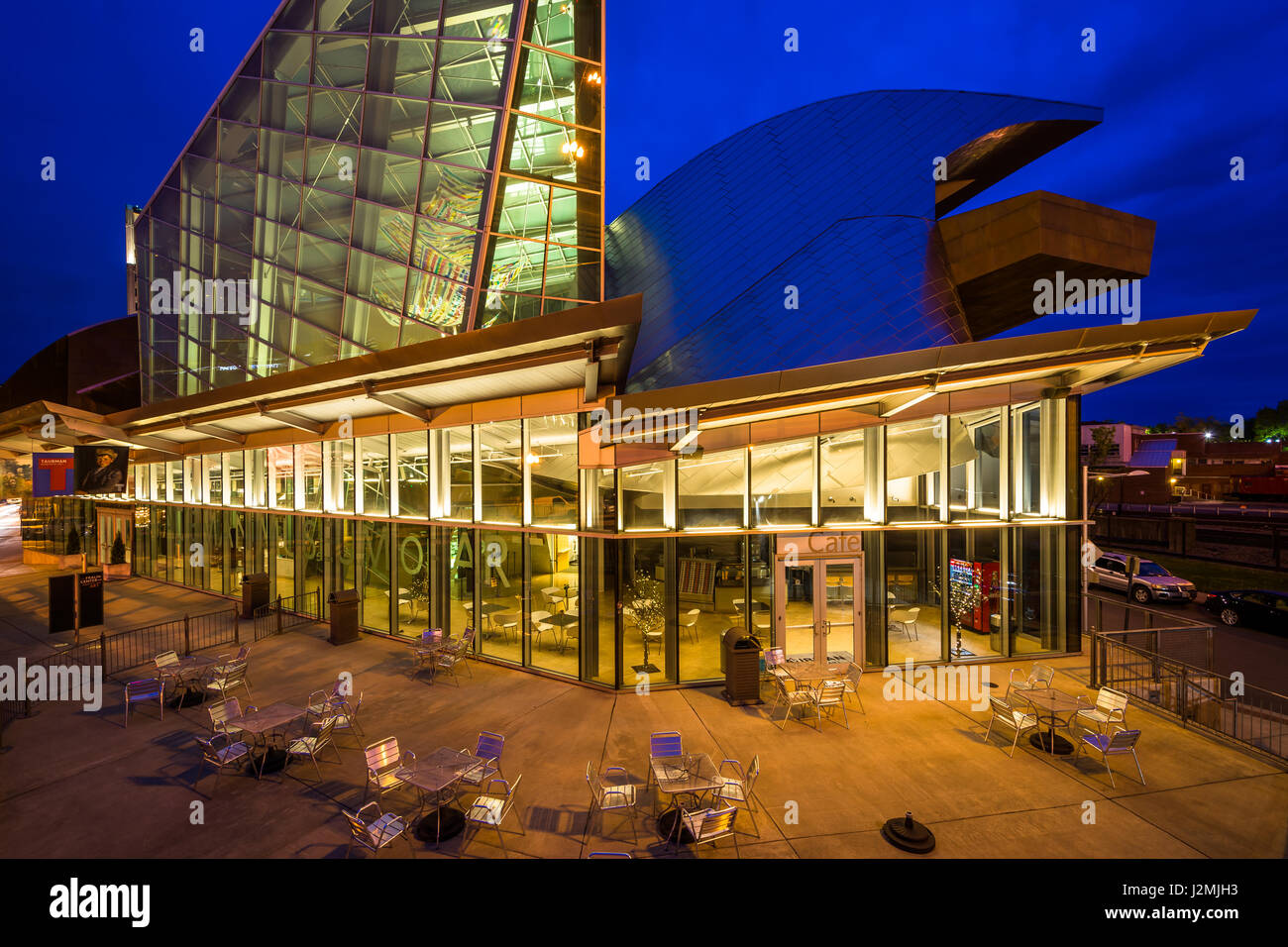 L'Taubman Museum of Art, au centre-ville de Roanoke en Virginie. Banque D'Images
