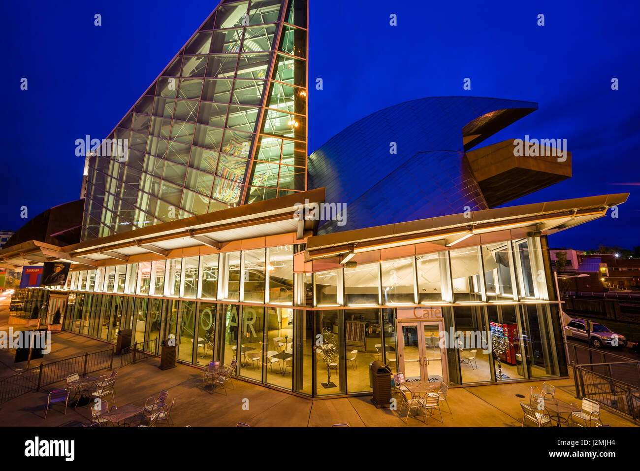 L'Taubman Museum of Art, au centre-ville de Roanoke en Virginie. Banque D'Images