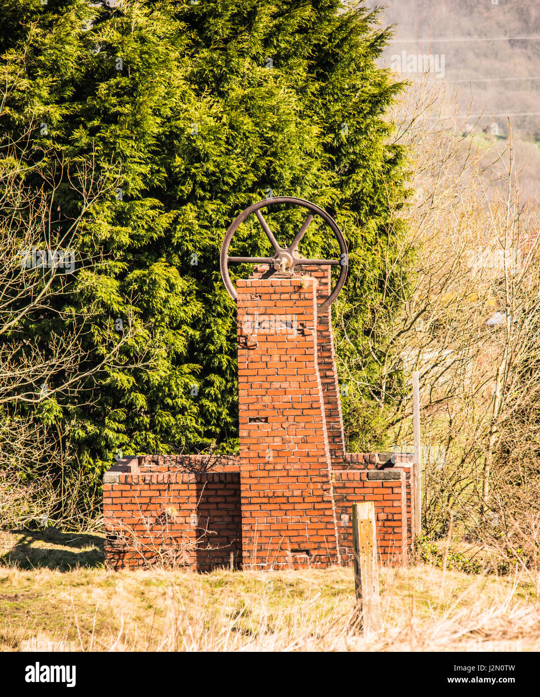 En vertu de levée de mise à la terre Banque D'Images