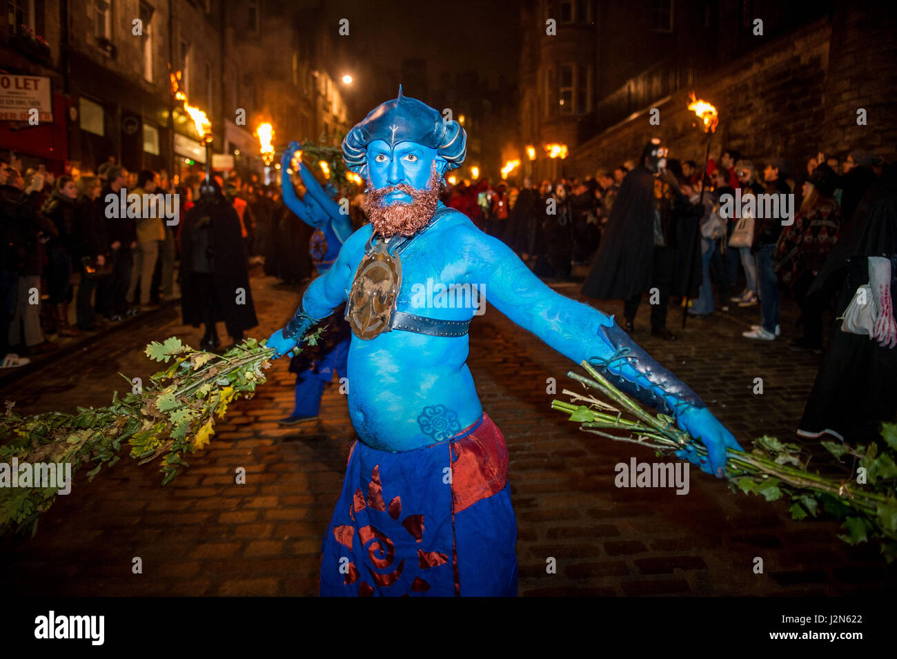 Festival de feu de Samhuinn, Édimbourg Banque D'Images