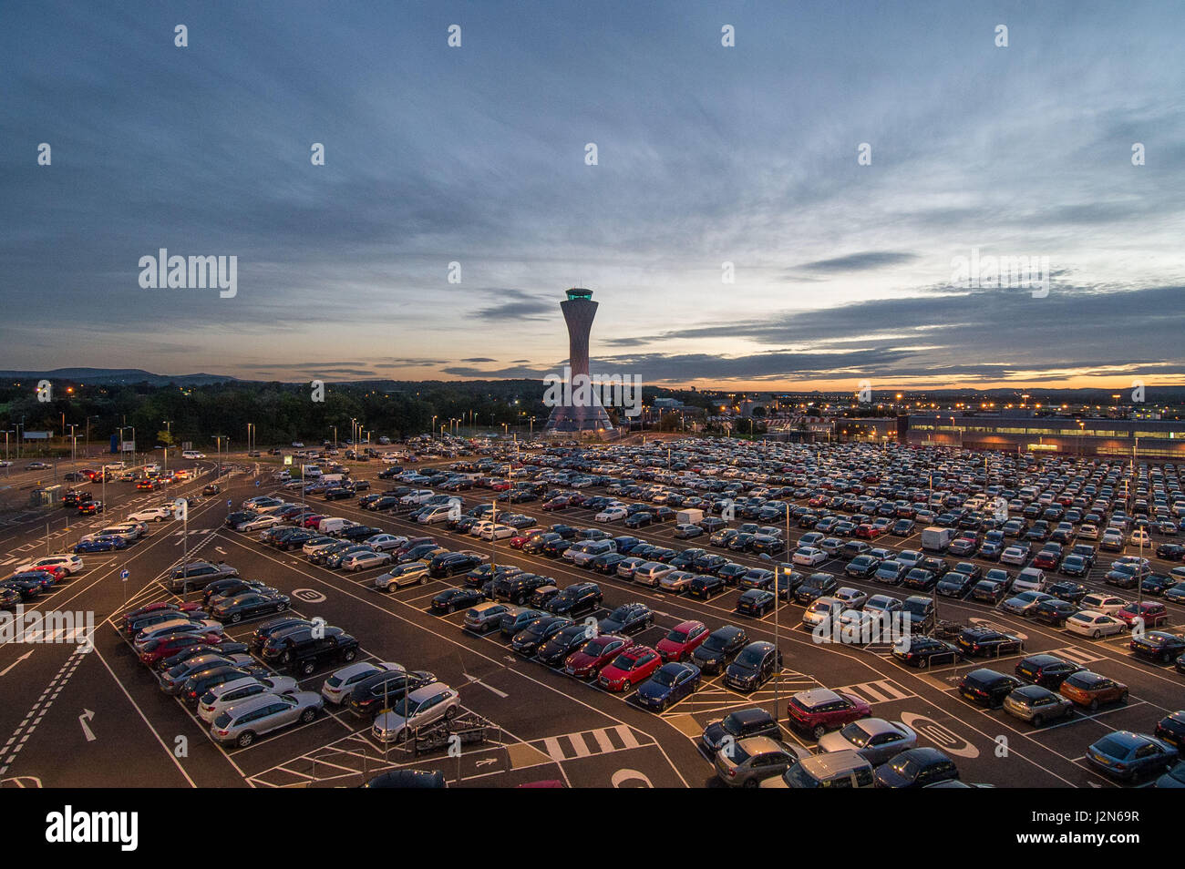 L'aéroport d'Édimbourg Banque D'Images