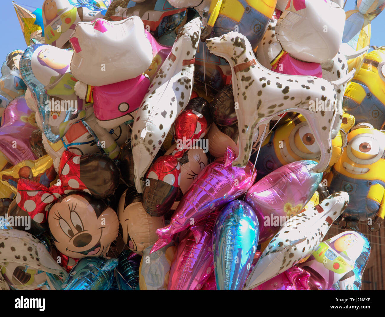 Nouveauté Disney Mickey Mouse Minnie ballons Banque D'Images