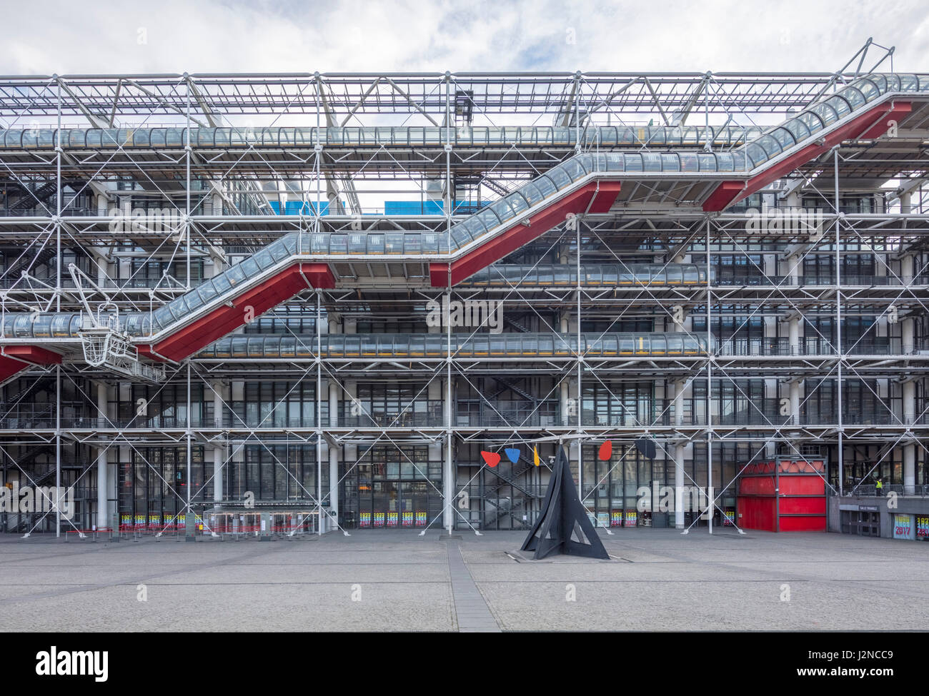 Le Centre Pompidou, Paris, France Banque D'Images
