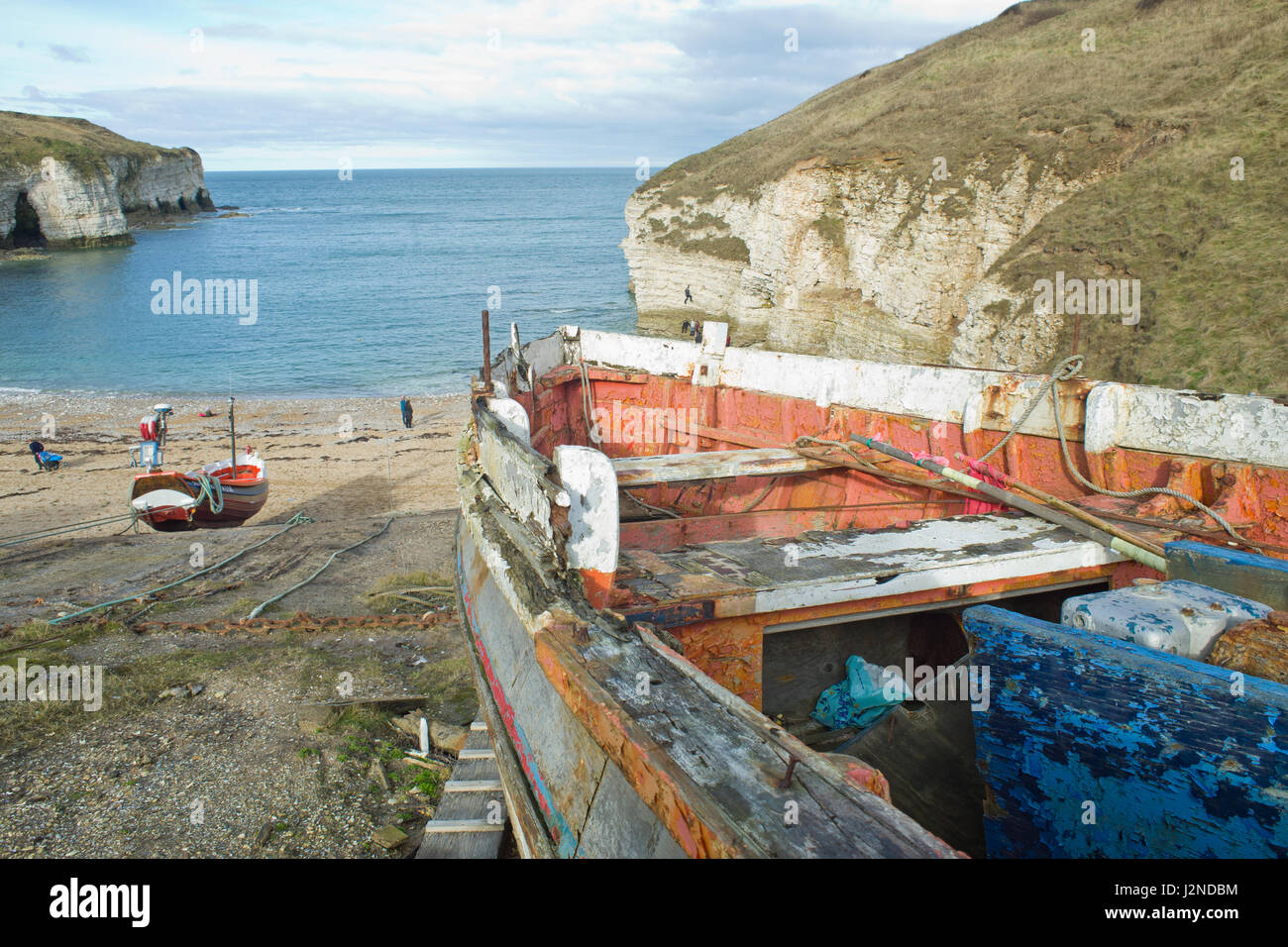 Flamborough North Landing East Yorkshire UK Banque D'Images