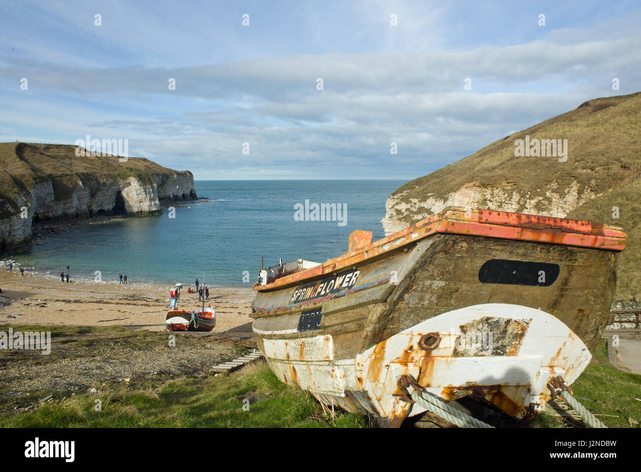 Flamborough North Landing East Yorkshire UK Banque D'Images