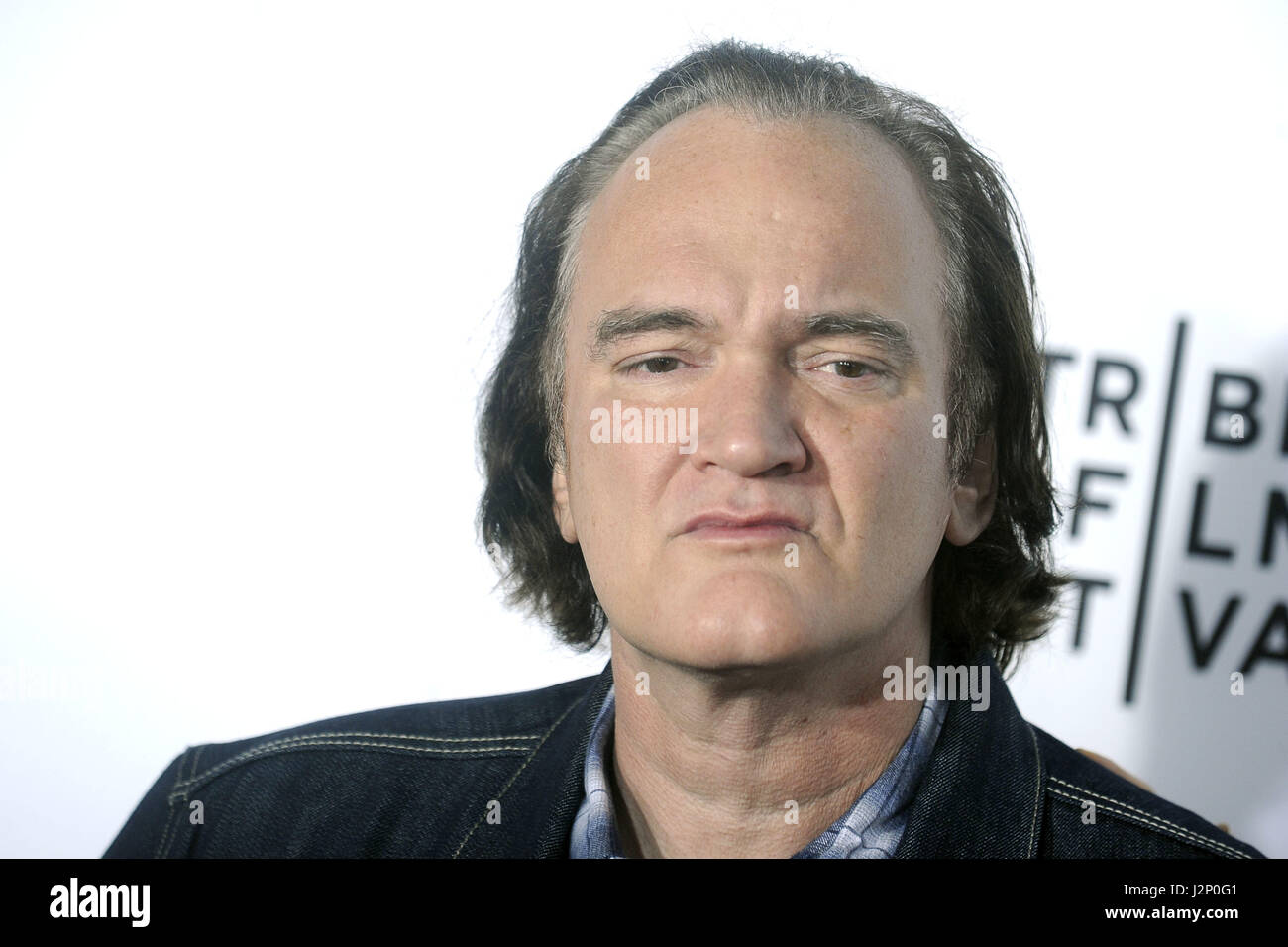 La ville de New York. Apr 28, 2017. Quentin Tarantino assiste à la 'Reservoir Dogs' 25e anniversaire Le dépistage au cours de 2017 Tribeca Film Festival at The Beacon Theatre le 28 avril 2017 à New York. Utilisation dans le monde entier | Credit : dpa/Alamy Live News Banque D'Images