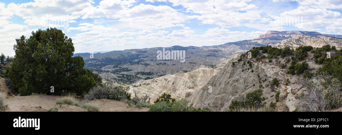 Panorama photographié d'un cousu un panorama dans l'Utah, USA. Banque D'Images