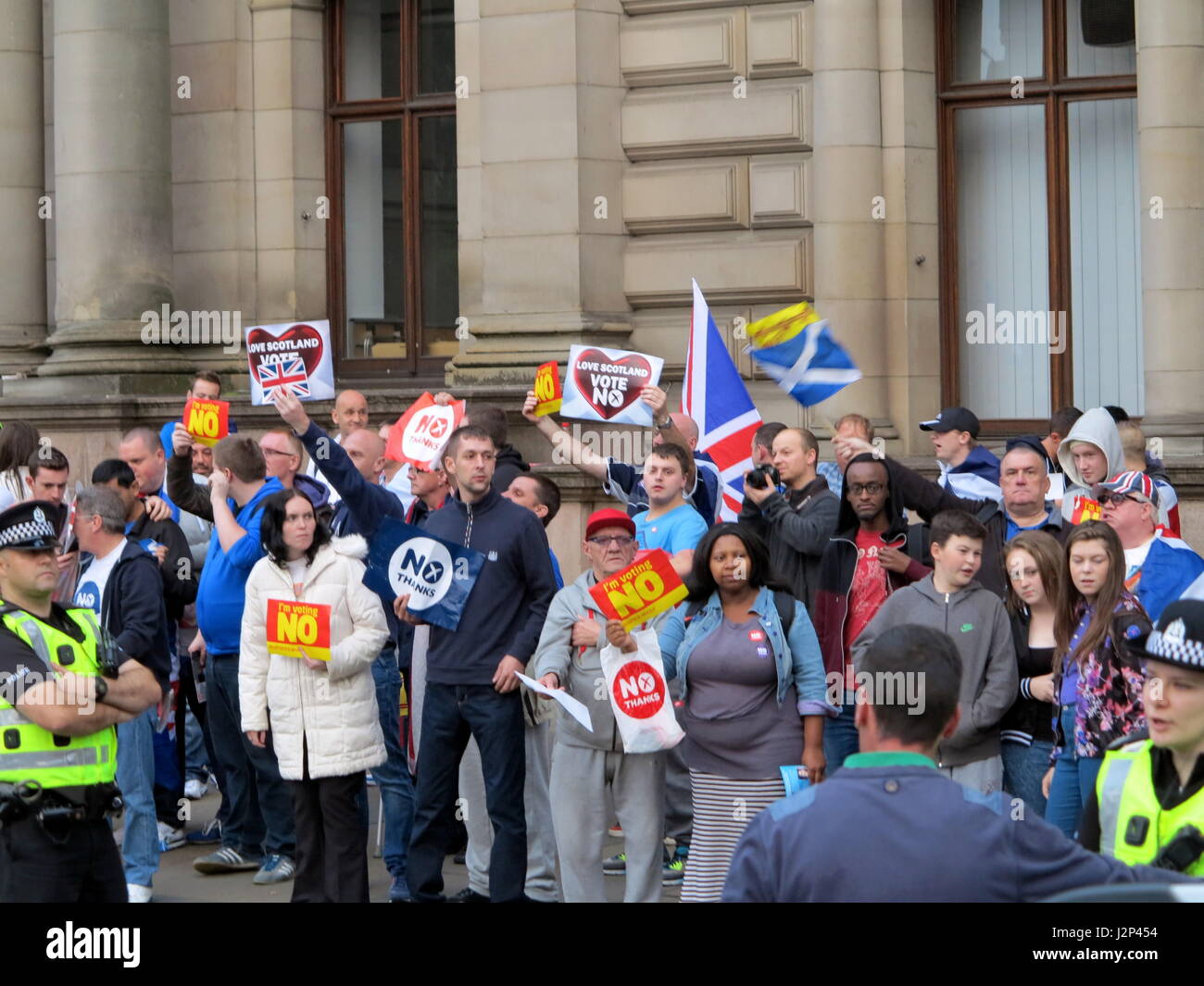 Parti National Écossais SNP vote oui oui élection vote indépendance brexit rally Banque D'Images