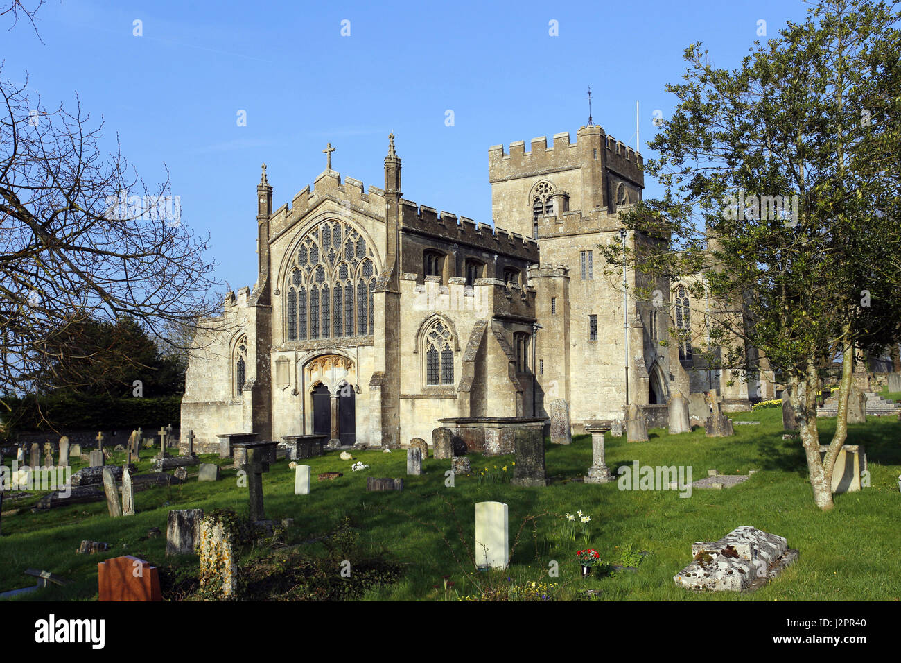 Edington, église du prieuré, Wiltshire Banque D'Images