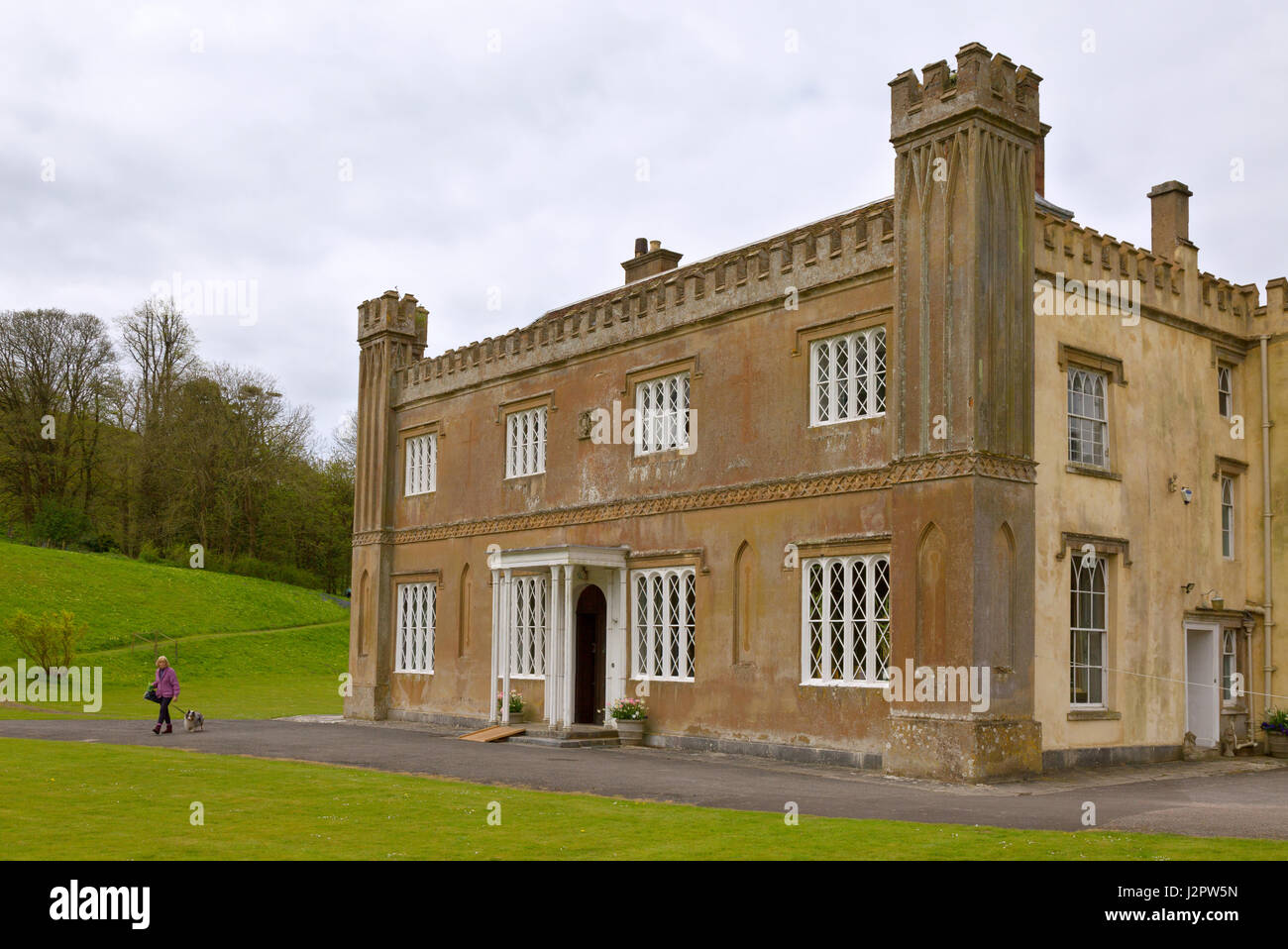 Maison Littlebredy Bridehead, Dorset, UK, UK une demeure seigneuriale utilisée dans la série TV Broadchurch Banque D'Images