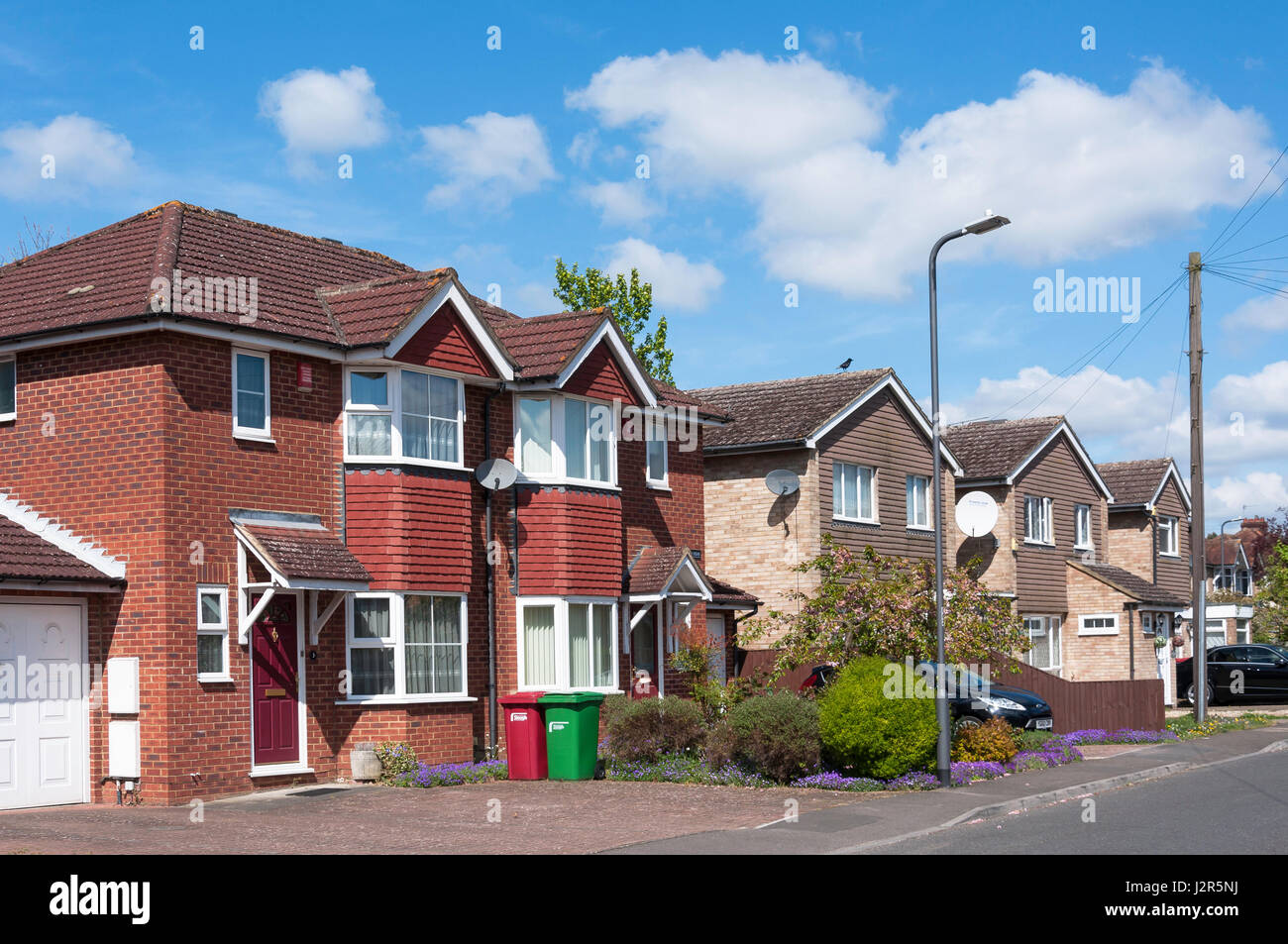 Maisons à louer sur l'Avenue, Slough, Berkshire, Angleterre, Royaume-Uni Banque D'Images